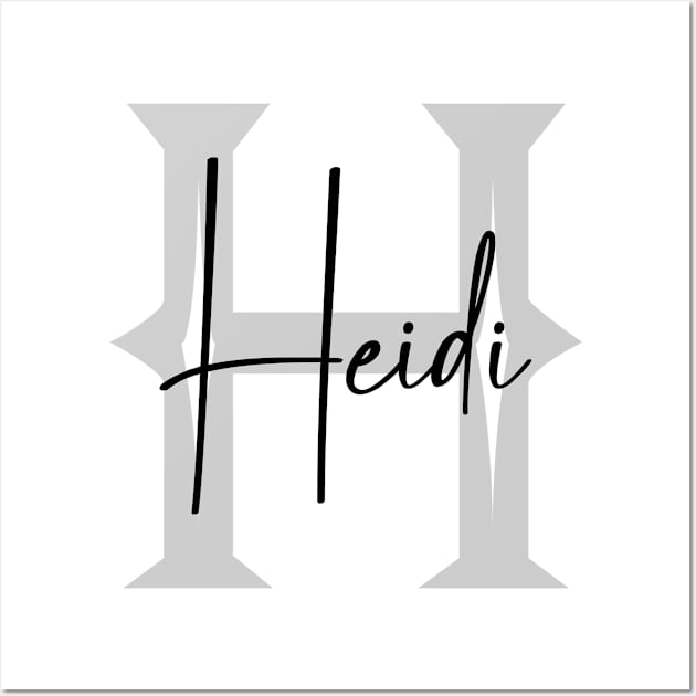 Heidi Second Name, Heidi Family Name, Heidi Middle Name Wall Art by Huosani